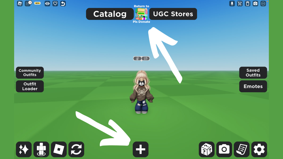 How to get the Catalog Avatar Creator booth in PLS DONATE - Roblox